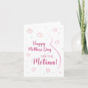 Tarjeta del Día de la Madre para la Motina embaraz