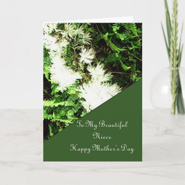 Tarjeta del día de la madre para la sobrina (Anverso)