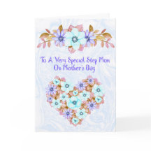 Tarjeta del día de la madre para las flores de lav