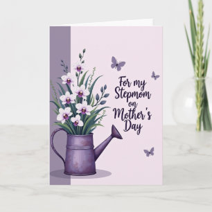 Tarjeta del Día de la Madre para Madrastra Floral