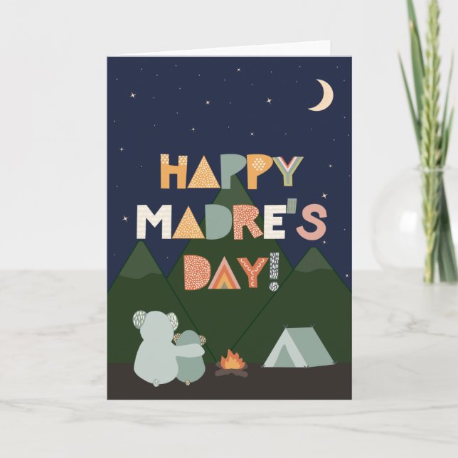 Tarjeta del Día de la Madre para Madre (Anverso)