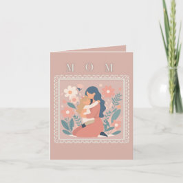 Tarjeta del Día de la Madre para Madre e Hijo