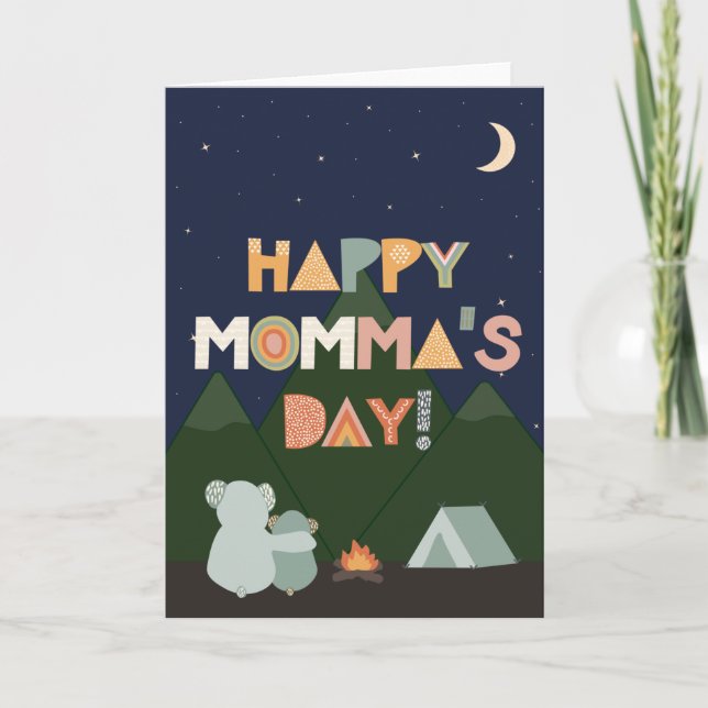Tarjeta del día de la madre para mamá (Anverso)