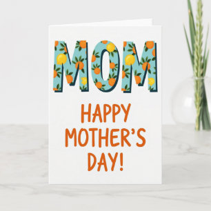Tarjeta del Día de la Madre para Mamá Botánica