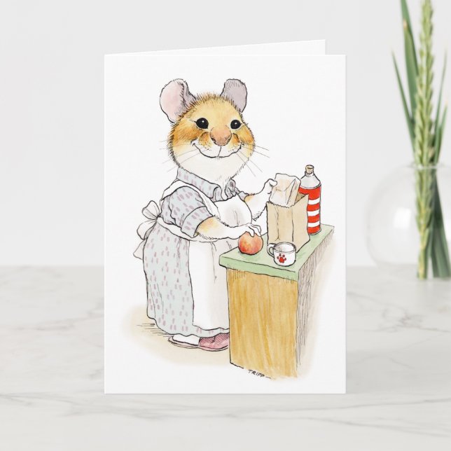 Tarjeta del Día de la Madre para Mamá Empacadora d (Anverso)