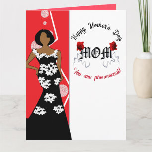 Tarjeta del Día de la Madre para Mamá Fenomenal Af