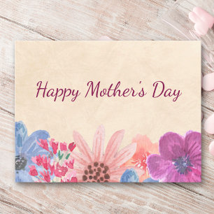 Tarjeta del Día de la Madre para Mamá Flores