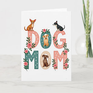 Tarjeta del Día de la Madre para Mamá Perrita Dulc