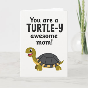 Tarjeta del Día de la Madre para Mamá Tortuga Incr