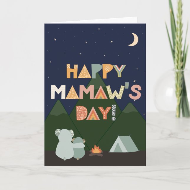 Tarjeta del Día de la Madre para Mamaw (Anverso)