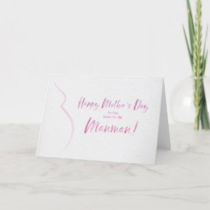 Tarjeta del Día de la Madre para Manman