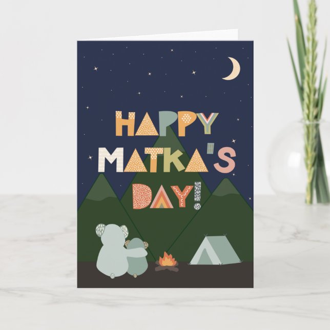 Tarjeta del Día de la Madre para Matka (Anverso)