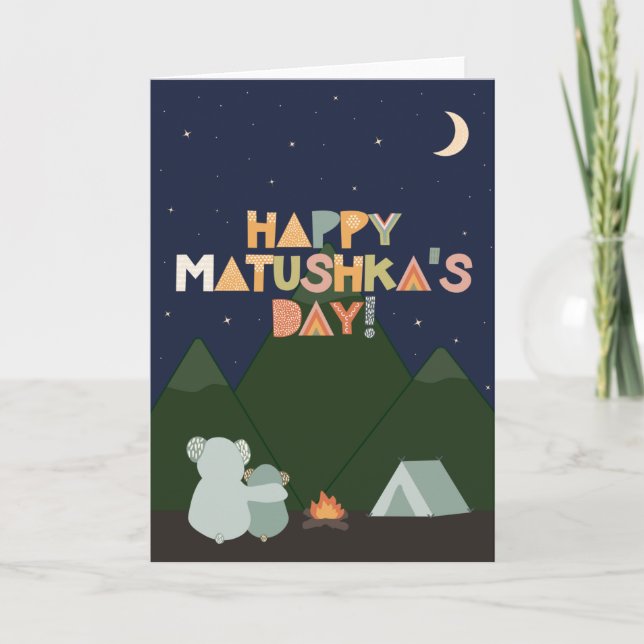 Tarjeta del Día de la Madre para Matushka (Anverso)