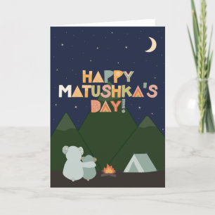 Tarjeta del Día de la Madre para Matushka