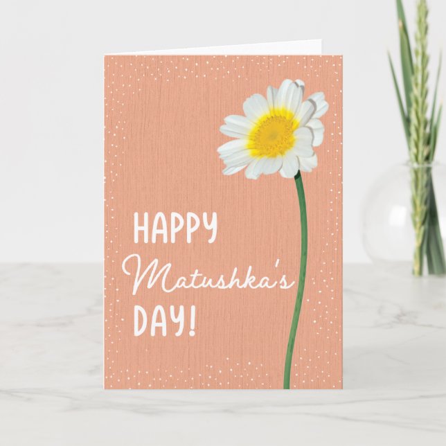 Tarjeta del Día de la Madre para Matushka (Anverso)