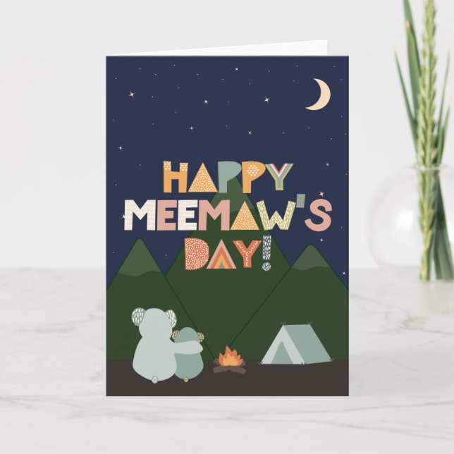 Tarjeta del Día de la Madre para Meemaw (Anverso)