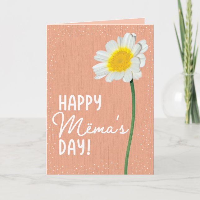 Tarjeta del Día de la Madre para Mëma (Anverso)