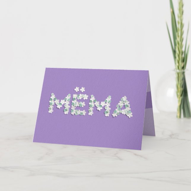 Tarjeta del Día de la Madre para Mëma (Anverso)