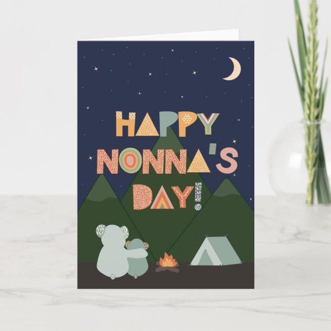 Tarjeta del Día de la Madre para Nonna (Anverso)