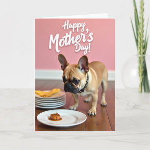 Tarjeta del Día de la Madre para Perro con Golosin