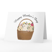 Tarjeta del día de la madre para perros