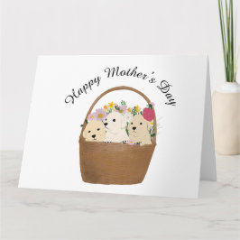 Tarjeta del día de la madre para perros