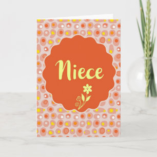 Tarjeta del Día de la Madre para sobrina elegante