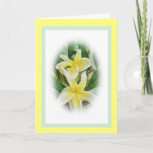 Tarjeta del día de la madre para tía, flores amari (Anverso)