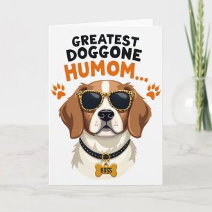 Tarjeta del Día de la Madre para un Perro Genial