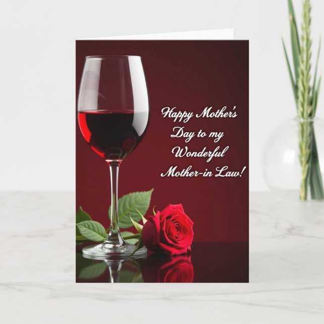 Tarjeta del Día de la Madre para una dulce Ruby (Anverso)