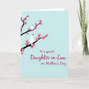 Tarjeta del Día de la Madre para una Hija Encantad