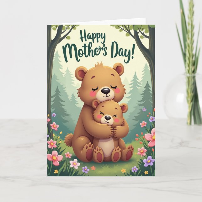 Tarjeta del Día de la Madre para una Madre Querida (Anverso)