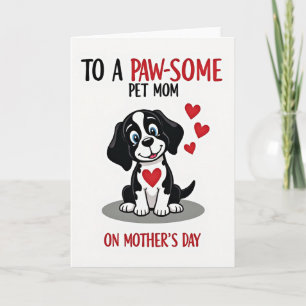 Tarjeta del Día de la Madre para una Mamá de Masco