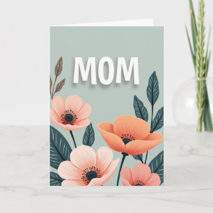 Tarjeta del Día de la Madre para una Mamá Elegante