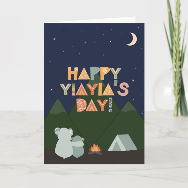 Tarjeta del Día de la Madre para Yiayia (Anverso)