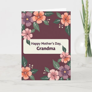 Tarjeta del Día de la Madre Pastel Blossoms