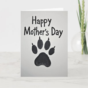 Tarjeta del Día de la Madre Patas Pintadas