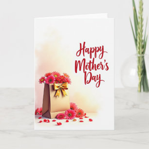 Tarjeta del Día de la Madre Peach Glow