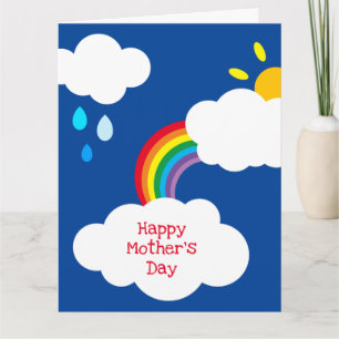 Tarjeta del Día de la Madre personalizada con clim
