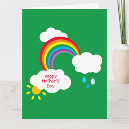 Tarjeta del Día de la Madre personalizada con clim