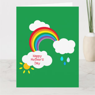 Tarjeta del Día de la Madre personalizada con clim