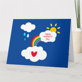 Tarjeta del Día de la Madre personalizada con clim