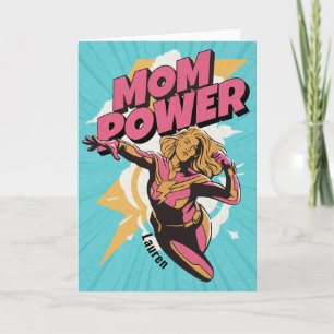 Tarjeta del día de la madre personalizada con el p