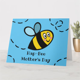 Tarjeta del Día de la Madre personalizada de abeja
