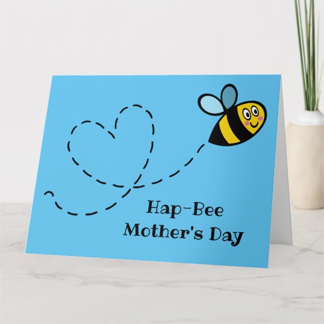 Tarjeta del Día de la Madre personalizada del Abej (Anverso)