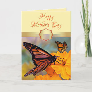Tarjeta del Día de la Madre personalizado Mariposa