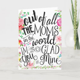 Tarjeta del día de la madre Personalizar - Floral