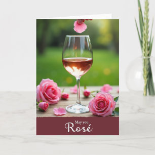 Tarjeta del Día de la Madre Pétalo Rosa
