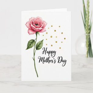 Tarjeta del Día de la Madre Pink Bloom