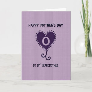 Tarjeta del Día de la Madre Plum con Sentimiento